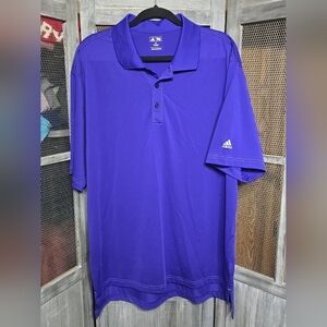 Adidas Men's Purple Polo Shirt